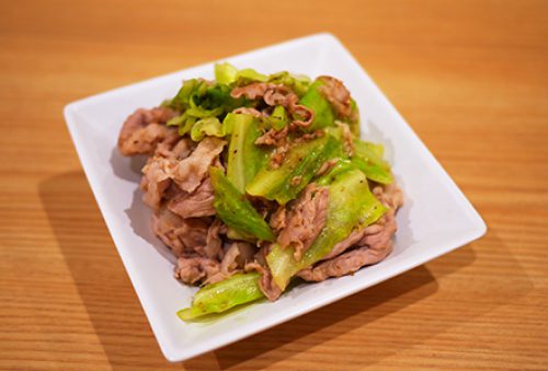 簡単 時短 うまたん 豚肉とキャベツのだし炒め 株式会社えがお公式通販